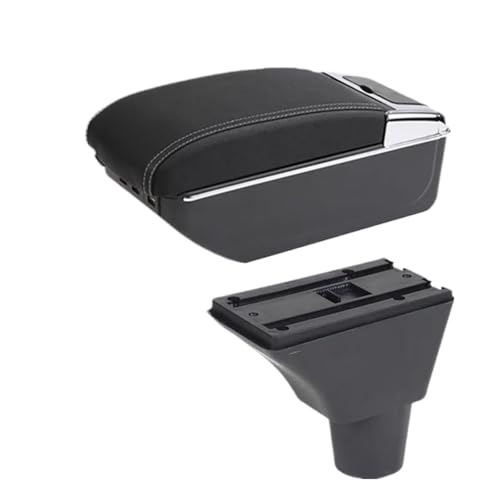 CRJIMX Armlehnenbox Aufbewahrungsbox Innenraum Spezielle Nachrüstteile Für Citroën C3 C4(C white line 7USB) von CRJIMX