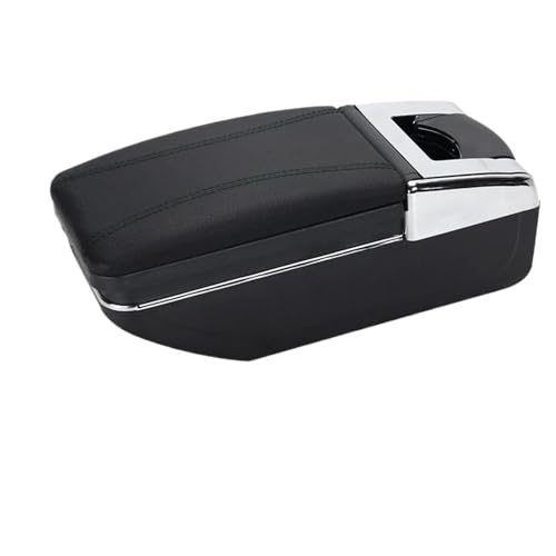 CRJIMX Armlehnenbox Für Opel Für Corsa F Für Corsa F 2019 2020 2021 2022 2023 2024 Innenraum Mittelarmlehne(A2 schwarze Linie Kein USB) von CRJIMX