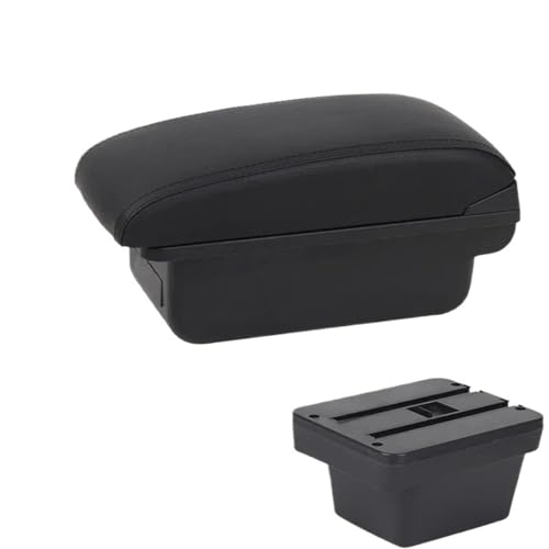 CRJIMX Auto-Armlehne For Chery For Tiggo 2 Autoinnenausstattung For Chirey For Tiggo 2 Zentrale Armlehnen Aufbewahrungsbox Mit USB(C2 Schwarze Linie KEIN USB) von CRJIMX