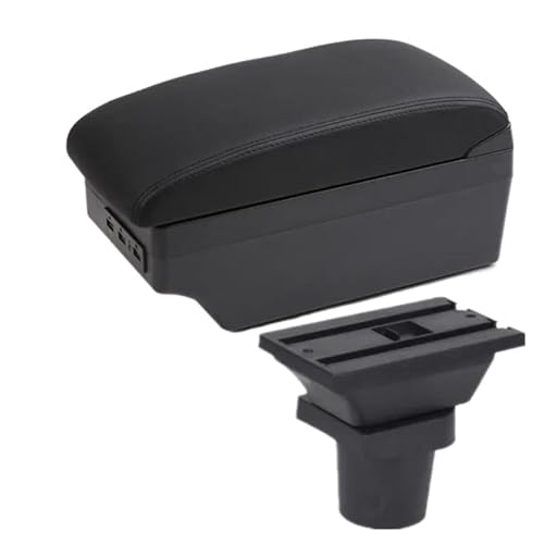 CRJIMX Auto Armlehnenbox Aufbewahrungsbox Für Mitsubishi Für Colt Armlehnenbox Für Mitsubishi Für Colt Z30(C2 style black line) von CRJIMX