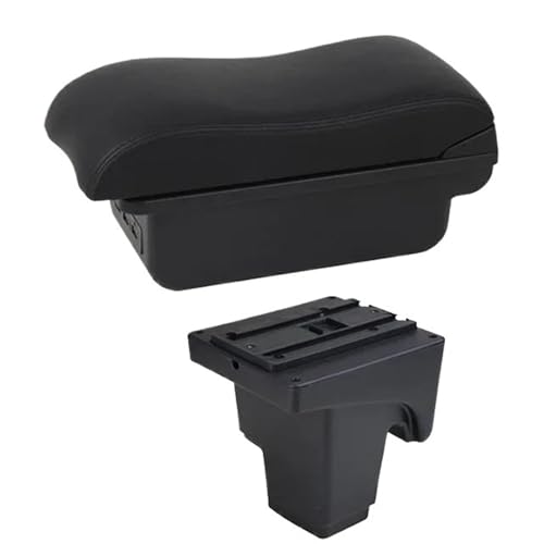CRJIMX Auto Armlehnenbox Für Focus 3 Mk3 2011 2012 2013 2014 2015 2016 2017 2018 2019 20200 Mittelkonsole Armauflage Stauraum(C2 Schwarze Linie) von CRJIMX