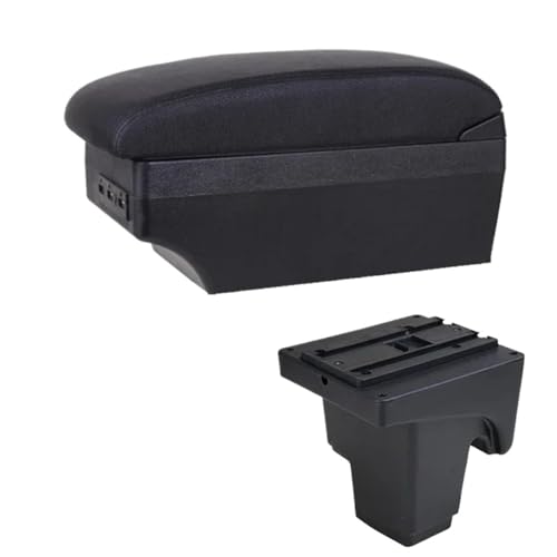CRJIMX Auto Armlehnenbox Für Focus 3 Mk3 2011 2012 2013 2014 2015 2016 2017 2018 2019 20200 Mittelkonsole Armauflage Stauraum(E1 Schwarze Linie) von CRJIMX