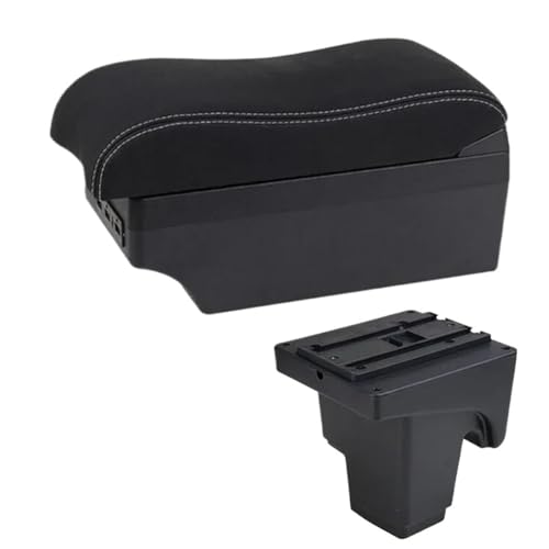 CRJIMX Auto Armlehnenbox Für Focus 3 Mk3 2011 2012 2013 2014 2015 2016 2017 2018 2019 20200 Mittelkonsole Armauflage Stauraum(E2 Weiße Linie) von CRJIMX