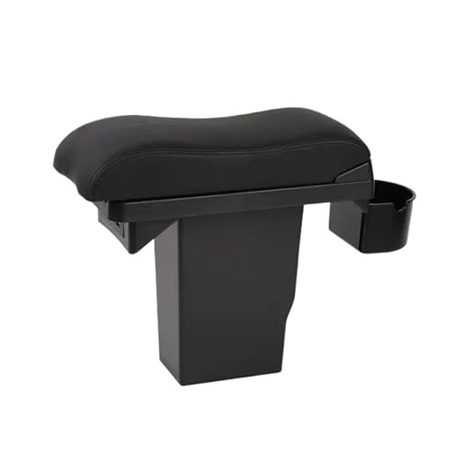 CRJIMX Auto-Armlehnenbox Für Peugeot 2008 Bohrfreie Mittelkonsole Modifikation Armaturenbrett Mit USB-Anschluss(Curved Black line) von CRJIMX