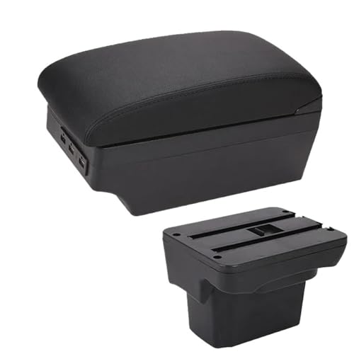 CRJIMX Für Holden Für Cruze Armlehnenbox 2009 2010 2011 2012 2013 2014 2015 Armlehnenbox Arm Mittelkonsolen Aufbewahrungsbox(A2 Black line 7USB) von CRJIMX