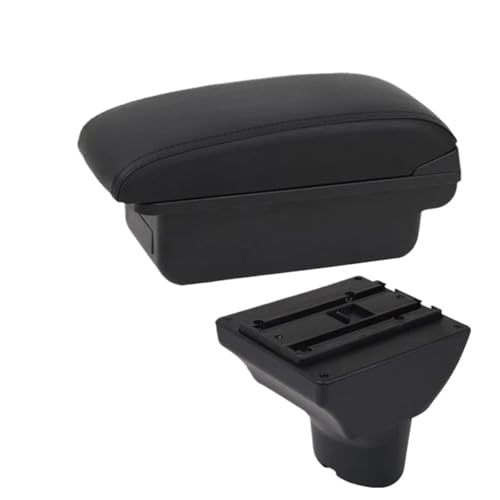 CRJIMX Für Hyundai I20 Armlehnenbox Mittelkonsole Aufbewahrungsbox Interieur Sonderzubehör Nachrüstteile Autoaccessoires(A1 Schwarze Linie KEIN USB) von CRJIMX