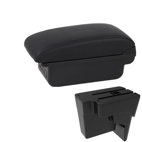 CRJIMX Für Kia K3 BL7 2023 2024 2025 Mittelarmlehne Aufbewahrungsbox Mittelkonsole Mit USB(B2 schwarze Linie 3USB) von CRJIMX