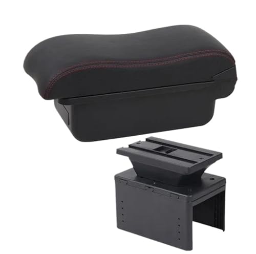 CRJIMX Für Opel Für Zafira B Armlehnen-Box Für Opel Für Zafira B Auto-Armlehnen-Innenteile Zentrale Aufbewahrungsbox Mit USB-Schnittstelle(A white line No USB) von CRJIMX