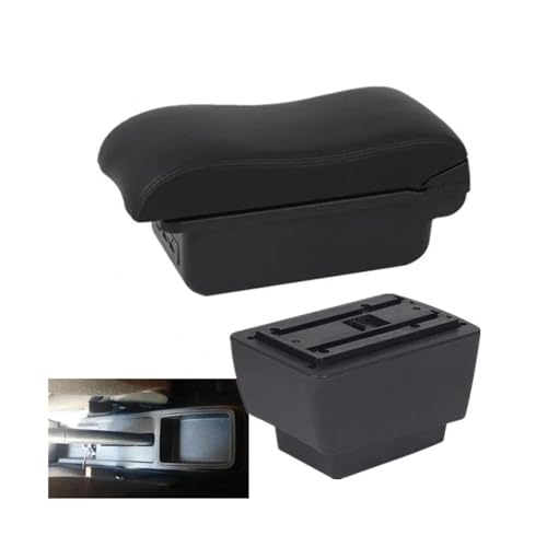 CRJIMX Für S&koda Für Fabia 3 Combi 2015-2021 Auto Armlehnenbox Auto Armlehnenbox Aufbewahrungsbox(B red line 3USB) von CRJIMX