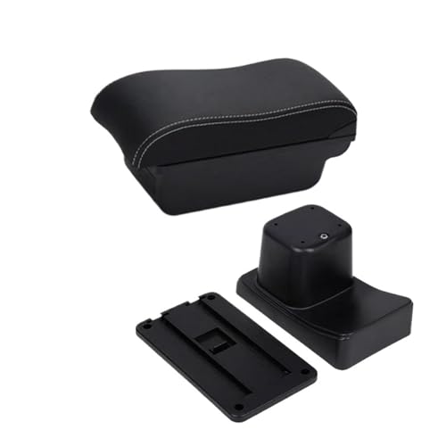 CRJIMX Für Suzuki Für Baleno Armlehne 2017 2018 2019 Nachrüstteile Armlehnen-Box Mittelkonsolen-Box 3USB(C3 Schwarz weiß KEIN USB) von CRJIMX