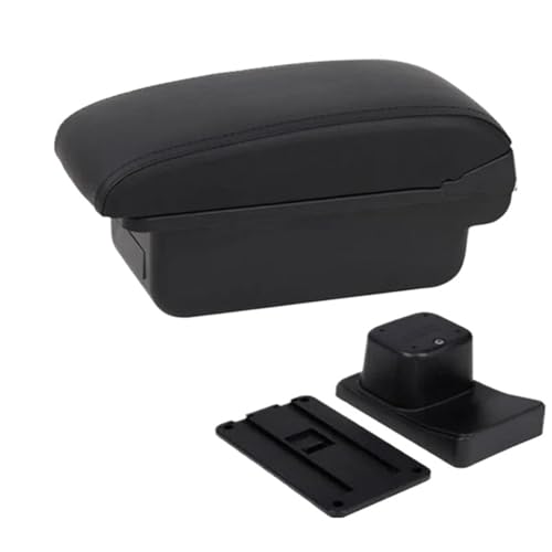 CRJIMX Für Suzuki Für Baleno Armlehnen-Box Mittelkonsolen-Modifikationszubehör Getränkehalter USB-Schnittstelle(A2 schwarze Linie Kein USB) von CRJIMX
