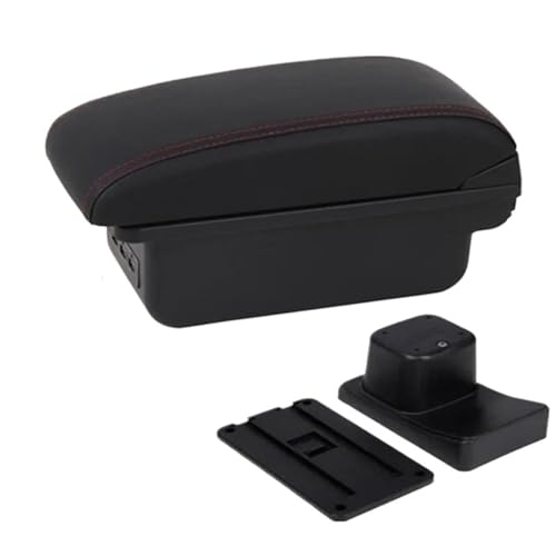 CRJIMX Für Suzuki Für Baleno Armlehnen-Box Mittelkonsolen-Modifikationszubehör Getränkehalter USB-Schnittstelle(B1 rote Linie 3USB) von CRJIMX