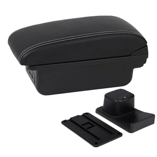 CRJIMX Für Suzuki Für Baleno Armlehnen-Box Mittelkonsolen-Modifikationszubehör Getränkehalter USB-Schnittstelle(B3 weiße Linie 3USB) von CRJIMX