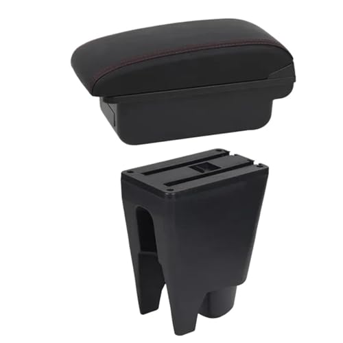 CRJIMX Für Toyota Für Aygo BJ Armlehnenbox Mittelarmlehne Aufbewahrungsbox Auto Autoausstattung Innenausstattungdetails USB(B1 Rote Linie) von CRJIMX
