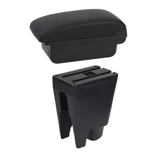 CRJIMX Für Toyota Für Aygo BJ Armlehnenbox Mittelarmlehne Aufbewahrungsbox Auto Autoausstattung Innenausstattungdetails USB(B1 Schwarze Linie) von CRJIMX