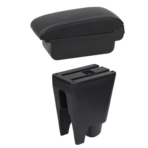 CRJIMX Für Toyota Für Aygo BJ Armlehnenbox Mittelarmlehne Aufbewahrungsbox Auto Autoausstattung Innenausstattungdetails USB(B1 Weiße Linie) von CRJIMX