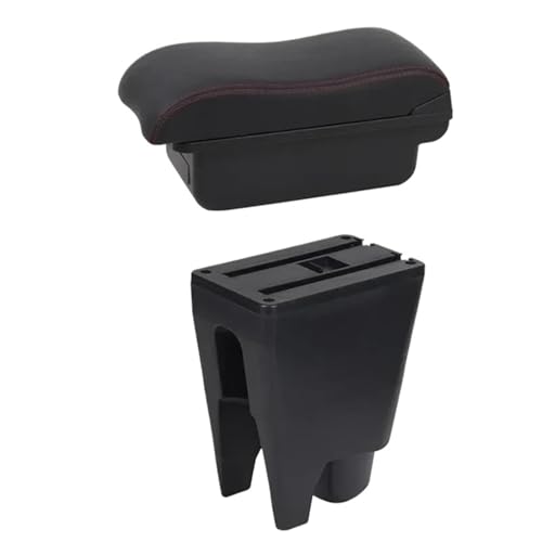 CRJIMX Für Toyota Für Aygo BJ Armlehnenbox Mittelarmlehne Aufbewahrungsbox Auto Autoausstattung Innenausstattungdetails USB(B2 Rote Linie) von CRJIMX