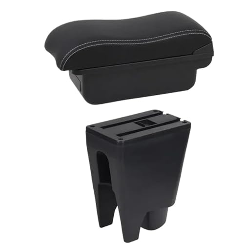 CRJIMX Für Toyota Für Aygo BJ Armlehnenbox Mittelarmlehne Aufbewahrungsbox Auto Autoausstattung Innenausstattungdetails USB(B2 Weiße Linie) von CRJIMX