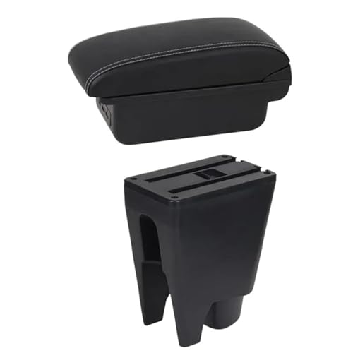 CRJIMX Für Toyota Für Aygo BJ Armlehnenbox Mittelarmlehne Aufbewahrungsbox Auto Autoausstattung Innenausstattungdetails USB(C1 Weiße Linie) von CRJIMX