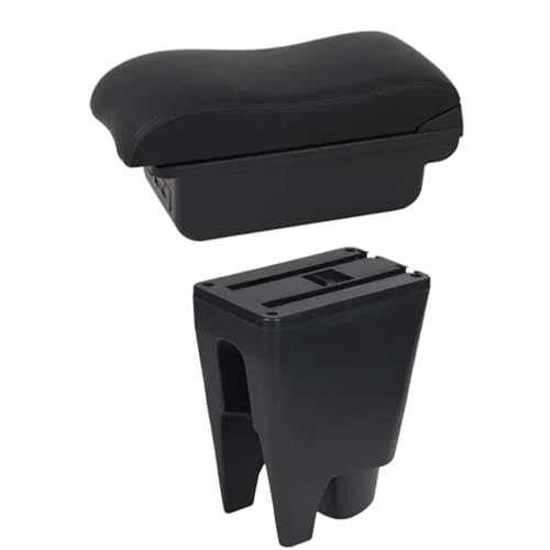 CRJIMX Für Toyota Für Aygo BJ Armlehnenbox Mittelarmlehne Aufbewahrungsbox Auto Autoausstattung Innenausstattungdetails USB(C2 Schwarze Linie) von CRJIMX