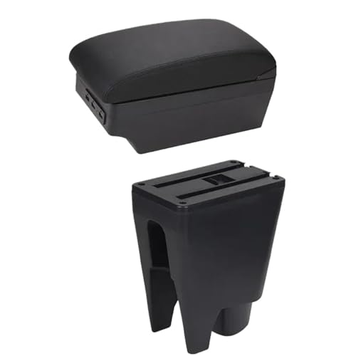 CRJIMX Für Toyota Für Aygo BJ Armlehnenbox Mittelarmlehne Aufbewahrungsbox Auto Autoausstattung Innenausstattungdetails USB(E1 Schwarze Linie) von CRJIMX