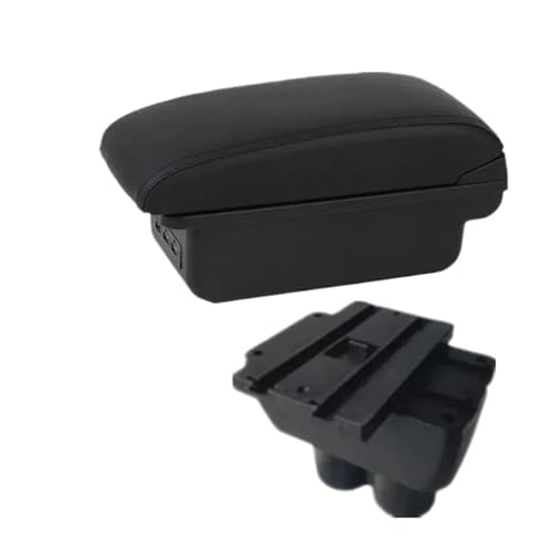 CRJIMX Für VW Für T&ouran Für Caddy Armaturenbrett-Box Zentrale Aufbewahrungsbox Innenraum-Nachrüstzubehör(B1 Schwarze Linie 3USB) von CRJIMX