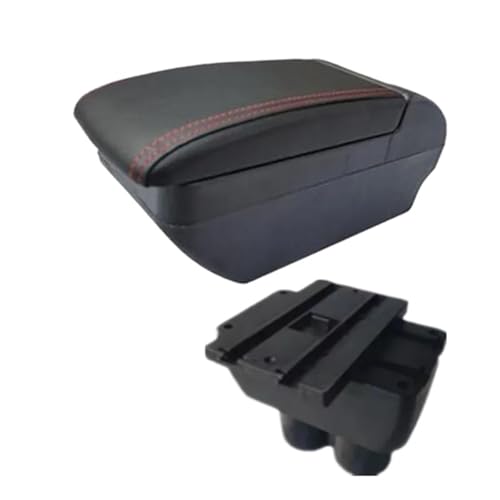 CRJIMX Für VW Für T&ouran Für Caddy Armlehne Zentrale Aufbewahrungsbox Innenraum-Nachrüstzubehör(F rote Leitung Kein USB) von CRJIMX