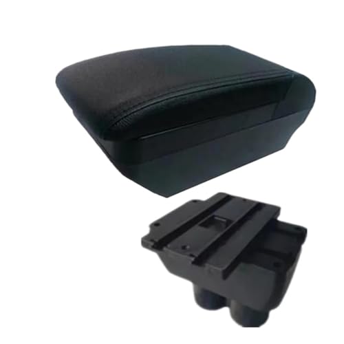 CRJIMX Für VW Für T&ouran Für Caddy Armlehne Zentrale Aufbewahrungsbox Innenraum-Nachrüstzubehör(F schwarze Linie Kein USB) von CRJIMX