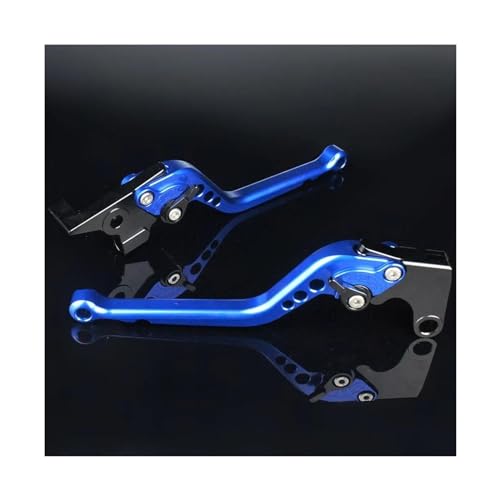 CRJIMX Lange 177mm Motorrad Aluminium Einstellbare Bremskupplungshebel Zubehör Für Y&amaha MT-07 MT 07 MT07 FZ07 FZ 07 FZ-07 2014-2022 Kupplung(Blau) von CRJIMX