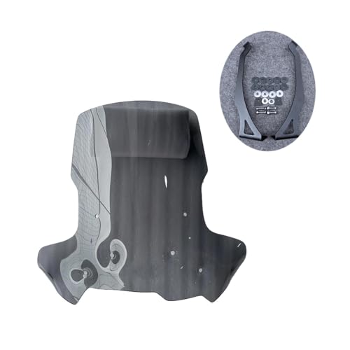 CRJIMX Windschutzscheibe Windschutz Mit Halterung Spoiler Windabweiser Für B&MW F650GS F700GS F800GS F650 F700 F800 GS 2008-2016(GRAU) von CRJIMX