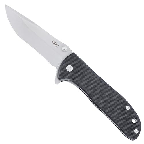 CRKT Drifter Everyday Carry Taschenmesser: Drop Point with D2 Steel Blade, G10 Handle, Liner Lock, 6450D2 von CRKT