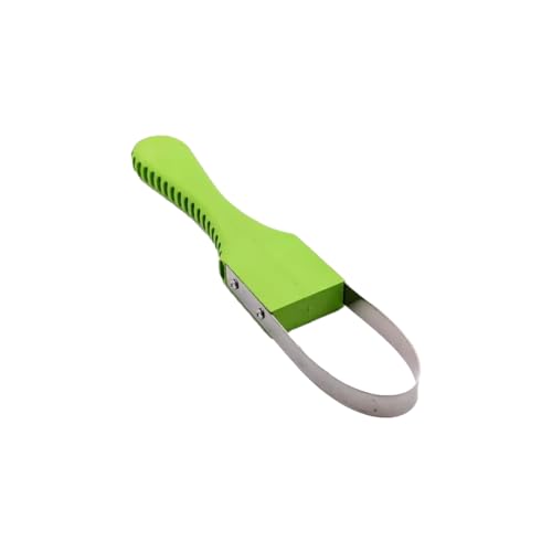CRLLDPM 1 Stück Unkraut Schlinge, Manueller Unkrautstecher, Edelstahl Unkrautjäter, Garten Hand Unkrautabzieher, Wurzeljäter, Mit Stiel Aus PVC, Für Jäten Ausstechen von Unkrauts Samt Wurzel (Grün) von CRLLDPM