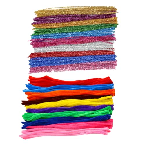 CRLLDPM 200 Stück Glitzer Pfeifenreiniger, Mehrfarbig Pfeifenreiniger Set, Pfeifenreiniger Bunt, Chenilledraht Bunt Biegeplüsch, Chenilledraht, Für DIY Craft Projekte, Weihnachtszierde Making CRLLDPM 200 Stück Glitzer Pfeifenreiniger, Mehrfarbig Pfeifenreiniger Set, Pfeifenreiniger Bunt, Chenilledraht Bunt Biegeplüsch, Chenilledraht, Für DIY Craft Projekte, Weihnachtszierde Making von CRLLDPM