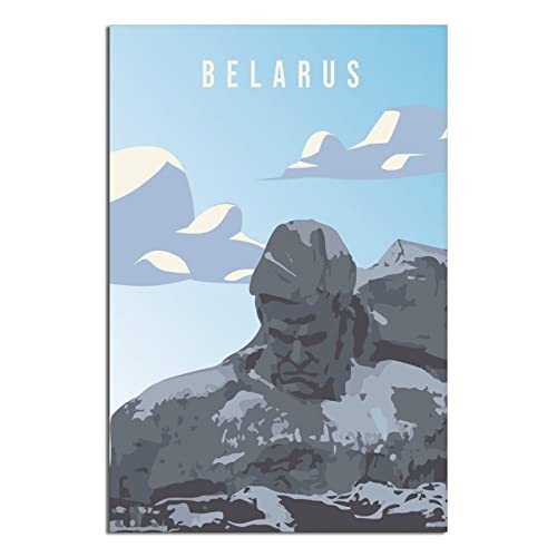 CRONDUS Weißrussland Vintage Reiseposter Leinwand Wandkunst Poster Dekor Malerei Poster von CRONDUS