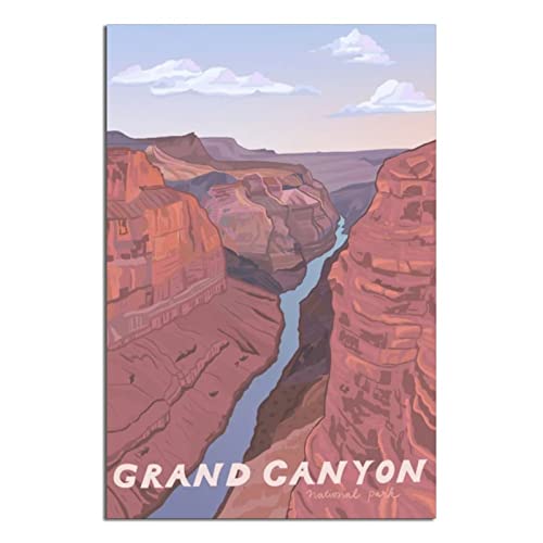 Grand Canyon National Park Vintage Reiseposter Leinwand Wandkunst Poster Dekor Malerei Poster von CRONDUS