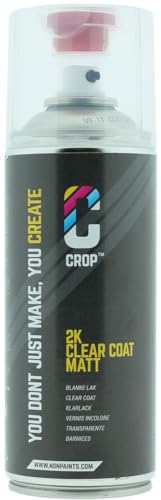 CROP 2K Klarlack Spraydose – Matt – 400ml – Innen und Außen – Schnell trocknend – Transparenter Spray Lack - Matterlack – Premium Qualität CROP 2K Klarlack Spraydose – Matt – 400ml – Innen und Außen – Schnell trocknend – Transparenter Spray Lack - Matterlack – Premium Qualität von CROP