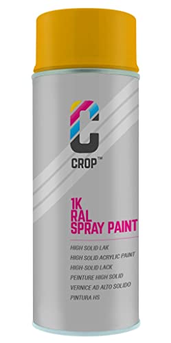 CROP Spraydose RAL 1004 Goldgelb - Seidenglanz - 400ml - Lackspray Gelb - 100% farbecht - Schnelltrocknend - Innen & Außen - RAL1004 CROP Spraydose RAL 1004 Goldgelb - Seidenglanz - 400ml - Lackspray Gelb - 100% farbecht - Schnelltrocknend - Innen & Außen - RAL1004 von CROP