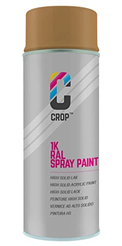CROP Spraydose RAL 1011 Braunbeige - Matt - 400ml - Lackspray Gelb - 100% farbecht - Schnelltrocknend - Innen & Außen - RAL1011 CROP Spraydose RAL 1011 Braunbeige - Matt - 400ml - Lackspray Gelb - 100% farbecht - Schnelltrocknend - Innen & Außen - RAL1011 von CROP