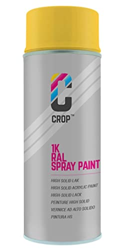 CROP Spraydose RAL 1021 Rapsgelb - Matt - 400ml - Lackspray Gelb - 100% farbecht - Schnelltrocknend - Innen & Außen - RAL1021 CROP Spraydose RAL 1021 Rapsgelb - Matt - 400ml - Lackspray Gelb - 100% farbecht - Schnelltrocknend - Innen & Außen - RAL1021 von CROP