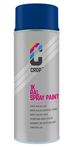 CROP Spraydose RAL 5002 Ultramarinblau - Matt - 400ml - Lackspray Blau - 100% farbecht - Schnelltrocknend - Innen & Außen - RAL5002 CROP Spraydose RAL 5002 Ultramarinblau - Matt - 400ml - Lackspray Blau - 100% farbecht - Schnelltrocknend - Innen & Außen - RAL5002 von CROP