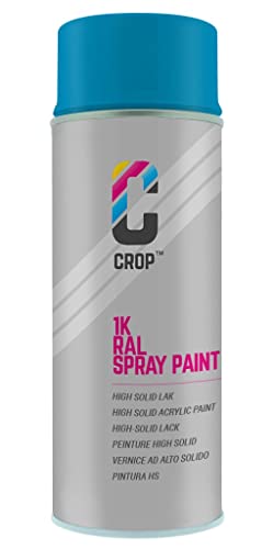 CROP Spraydose RAL 5012 Lichtblau - Matt - 400ml - Lackspray Blau - 100% farbecht - Schnelltrocknend - Innen & Außen - RAL5012 CROP Spraydose RAL 5012 Lichtblau - Matt - 400ml - Lackspray Blau - 100% farbecht - Schnelltrocknend - Innen & Außen - RAL5012 von CROP