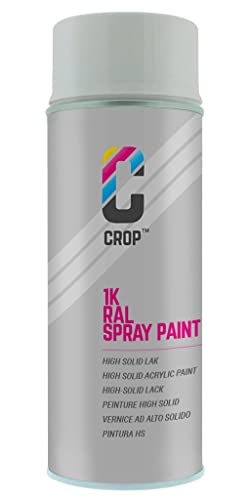 CROP Spraydose RAL 7035 Lichtgrau - Matt - 400ml - Lackspray Grau - 100% farbecht - Schnelltrocknend - Innen & Außen - RAL7035 von CROP