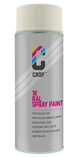 CROP Spraydose RAL 9001 Cremeweiss - Seidenglanz - 400ml - Lackspray Weiss - 100% farbecht - Schnelltrocknend - Innen & Außen - RAL9001 CROP Spraydose RAL 9001 Cremeweiss - Seidenglanz - 400ml - Lackspray Weiss - 100% farbecht - Schnelltrocknend - Innen & Außen - RAL9001 von CROP
