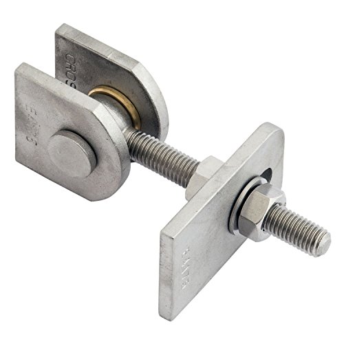 CROSO 77800 Anschweißtorband verstellbar, Stahl blank/verzinkt, Länge 105 mm von CROSO