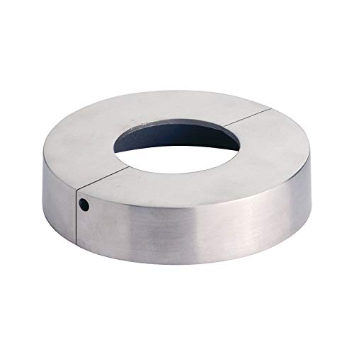 CROSO CN8000170 8000170 Abdeckrosette zweiteilig, ø 105 mm, Bohrung ø 43 mm, Edelstahl geschliffen V4A, Silber von CROSO