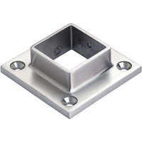 CROSO Flansch für Vierkantrohr 40 x 40 mm, Edelstahl V4A von CROSO