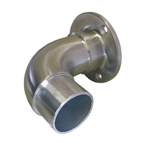 CROSO Flanschrundbogen 90 Grad für Rohr Ø 42,4 x 2, Edelstahl V4A von CROSO
