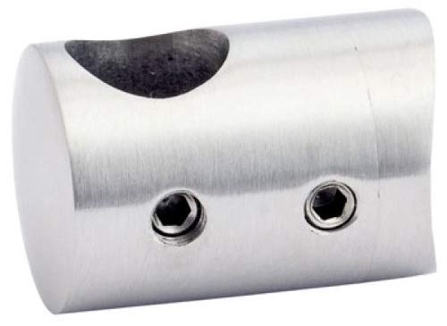 CROSO Querstabhalter für Rohr Durchmesser 42,4 mm, Bohrung 12,2 mm, Edelstahl geschliffen V2A, 1 Stück,424122 von CROSO