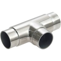 CROSO T-Verbinder für Rohr ø 42,4 x 2,0 mm, Edelstahl geschliffen V2A von CROSO