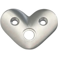 Eckmontageplatte für Rohr ø 42,4 x 2,0 mm, Edelstahl V2A - Croso von CROSO